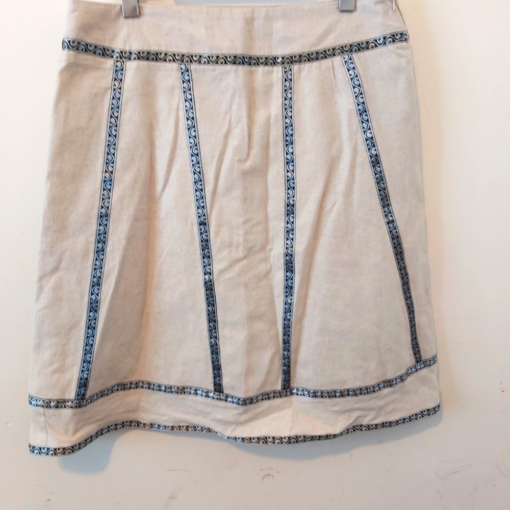 JENNIFER & GRACE | Women's Skirt Cream Black Size 16